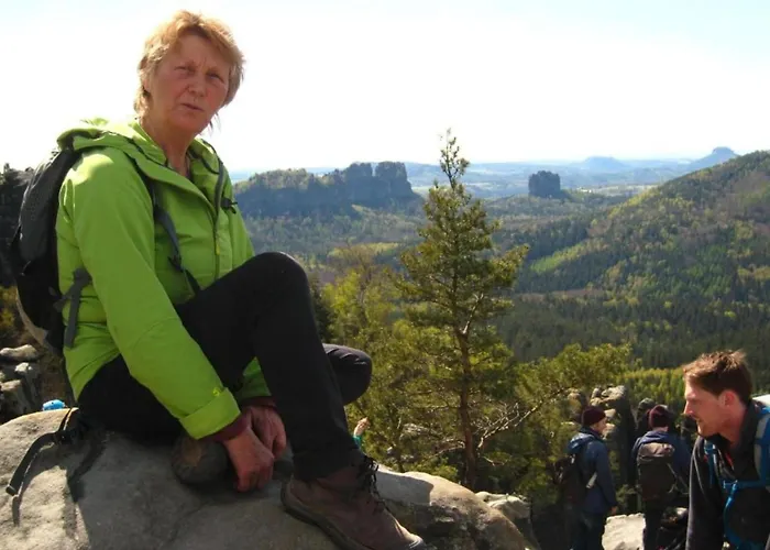 In Saechsischer Schweiz Am Wasserfall